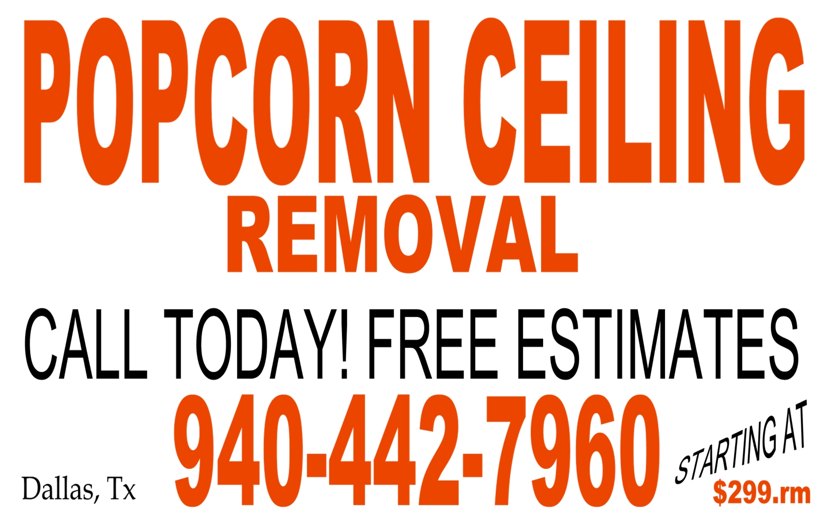 Dallas Popcorn Removal